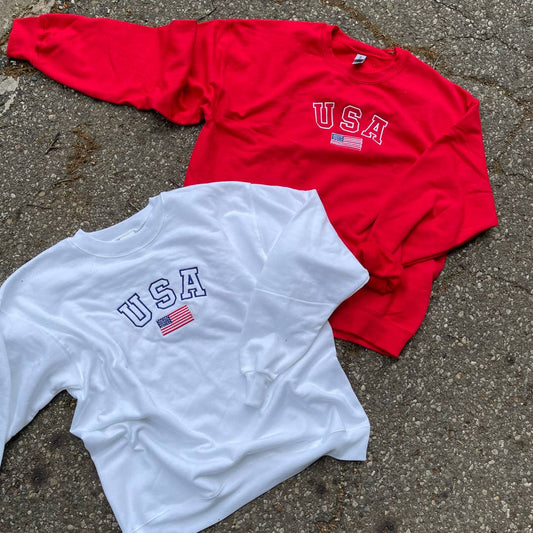 USA Embroidered Sweatshirt