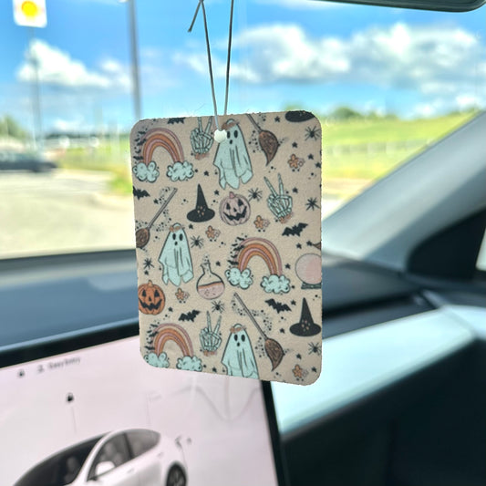 Pink Halloween Car Air Freshener