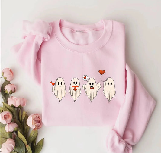 Valentines Ghosts Crewneck