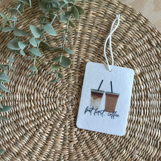 But First, Coffee Car Air Freshener