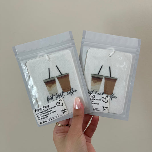 But First, Coffee Car Air Freshener