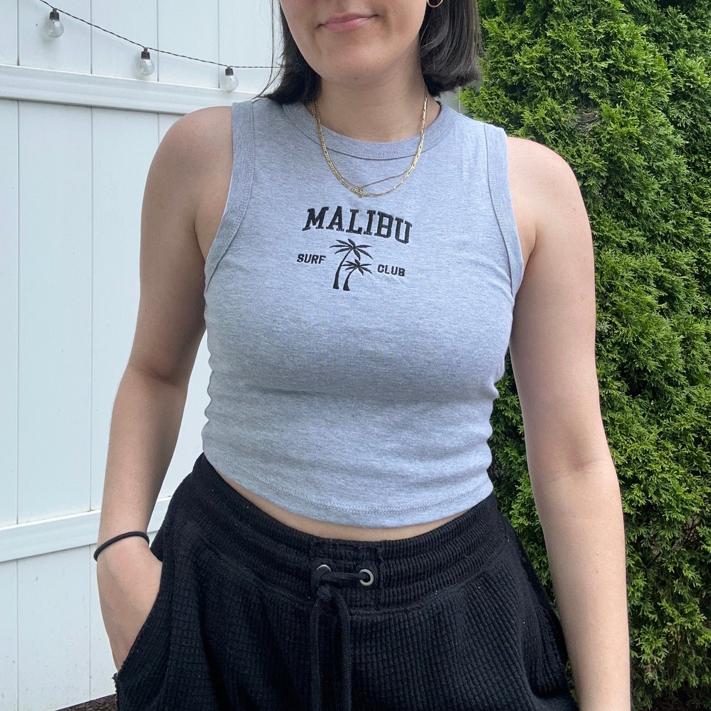 Embroidered Surf Club Tank Top