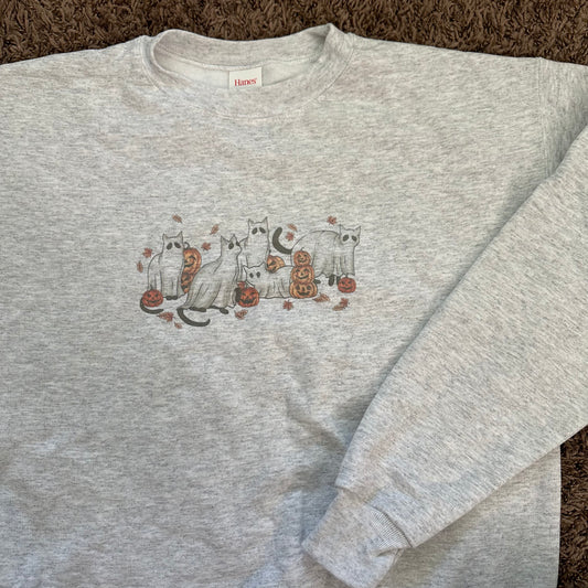 Ghost Cats Sweatshirt - S - Flawed