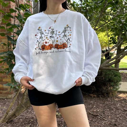 Fall Breeze & Autumn Leaves Crewneck