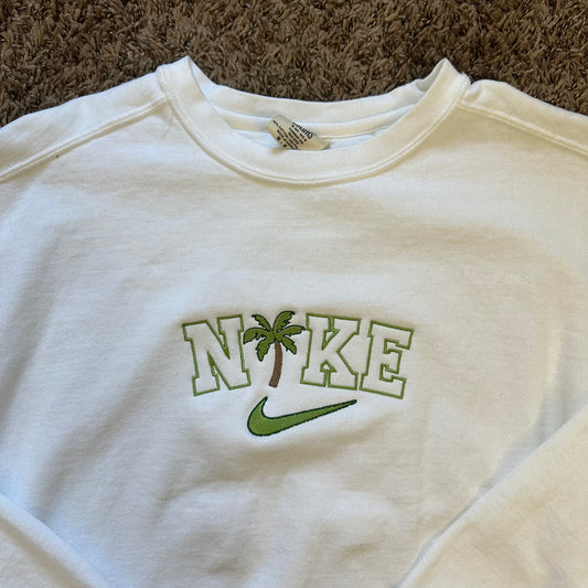 Palm Tree Sweatshirt - Size M - No Flaws