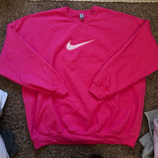 Designer Swoosh Sweatshirt - Size 3XL - No Flaws
