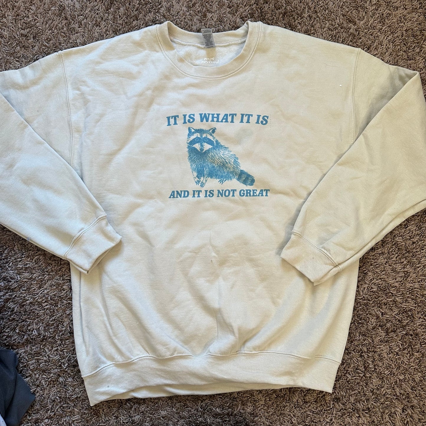 It Is What It Is Sweatshirt - Size L - Flawed
