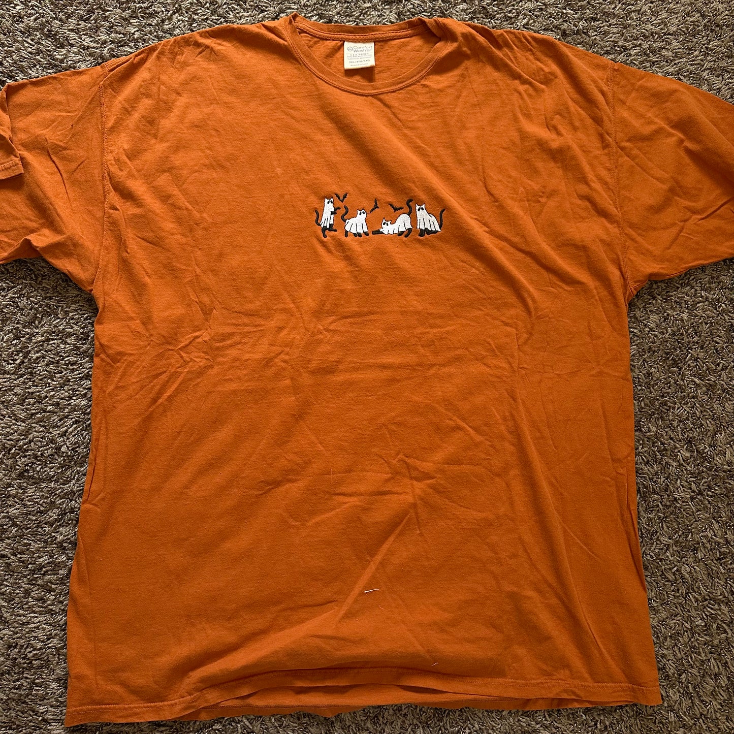 Halloween Cats Tee - Size 3XL -  No Flaws
