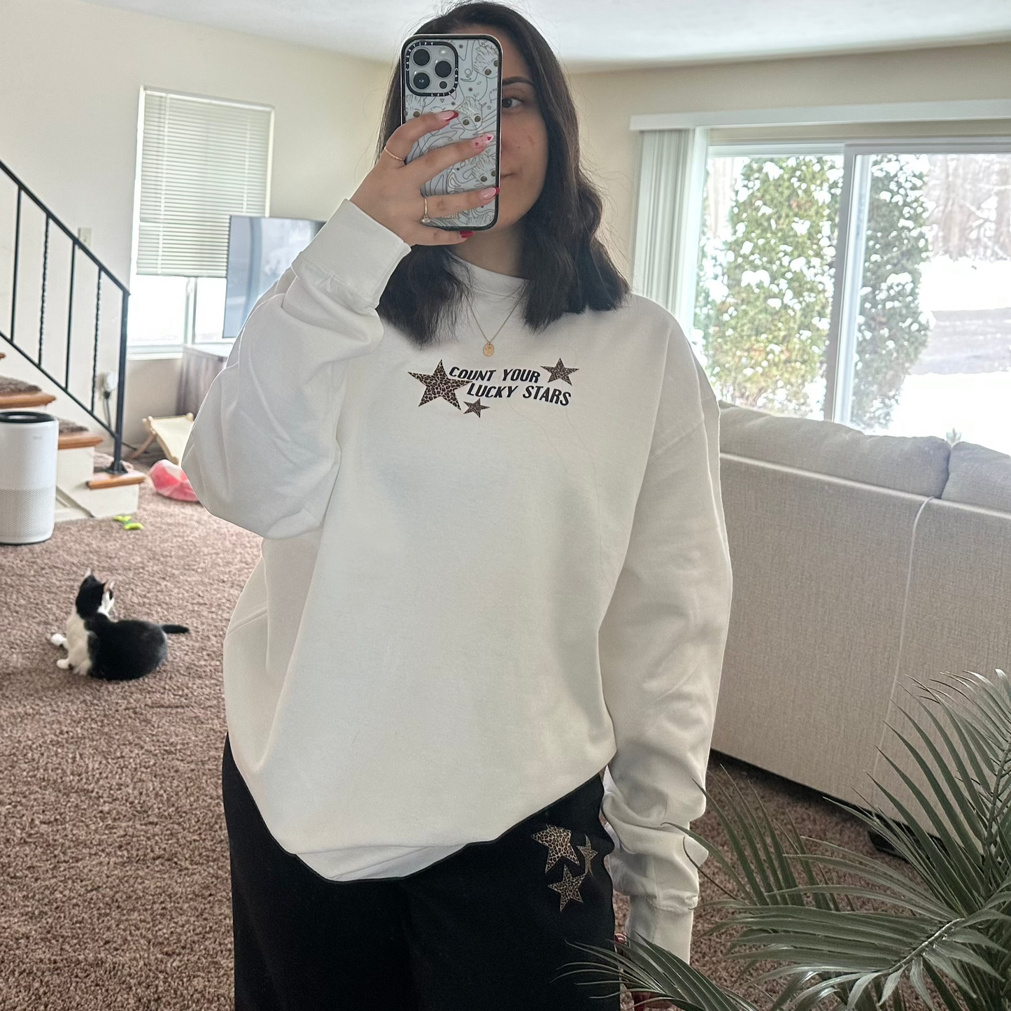 Leopard Stars Sweatpants