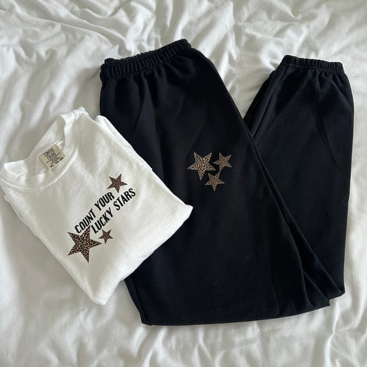 Leopard Stars Sweatpants