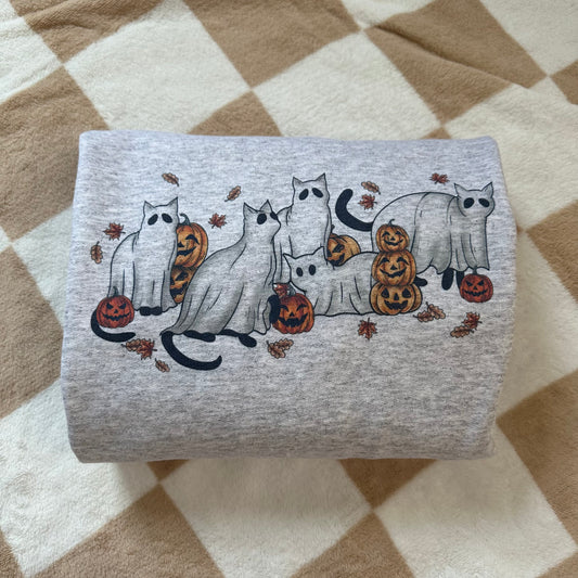 Ghost Cats Crewneck