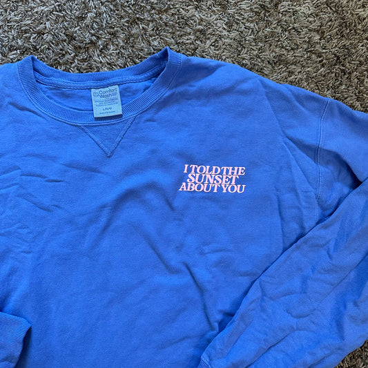 Sunset Sweatshirt - Size L - No Flaws