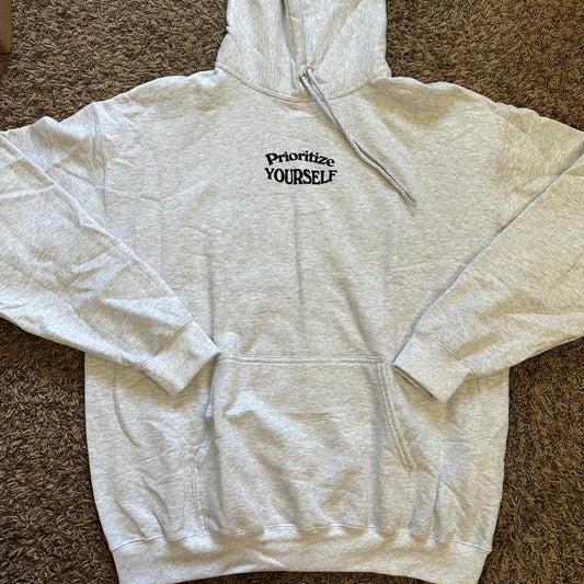 Prioritize Yourself Hoodie - Size XL - No Flaws