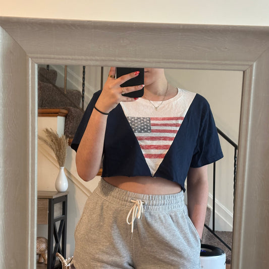 Flag Crop Top