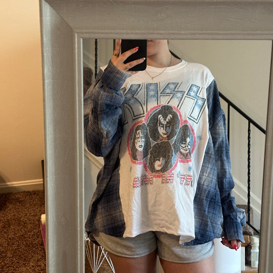 KISS Flannel T-Shirt