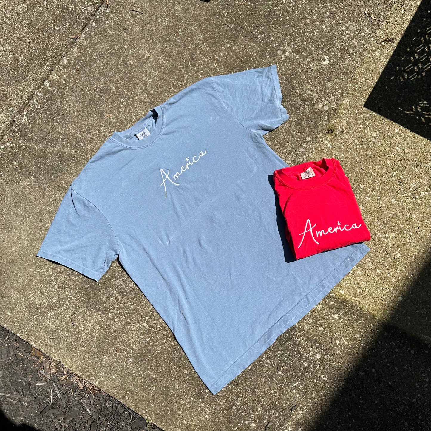 America Embroidered T-Shirt