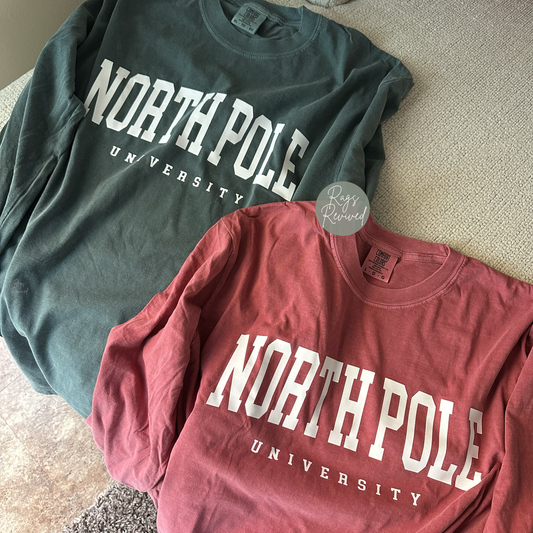 North Pole University Long Sleeve T-Shirt