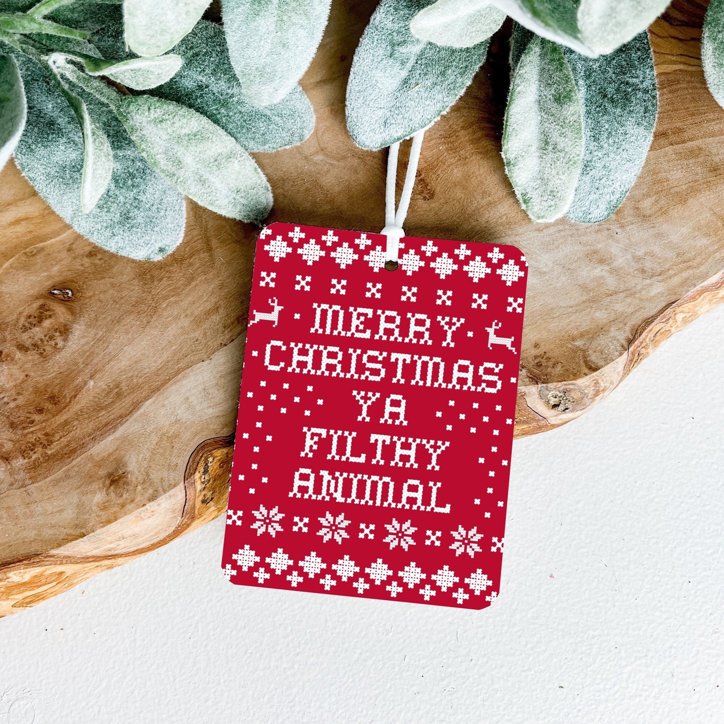 Merry Christmas Ya Filthy Animal Car Air Freshener