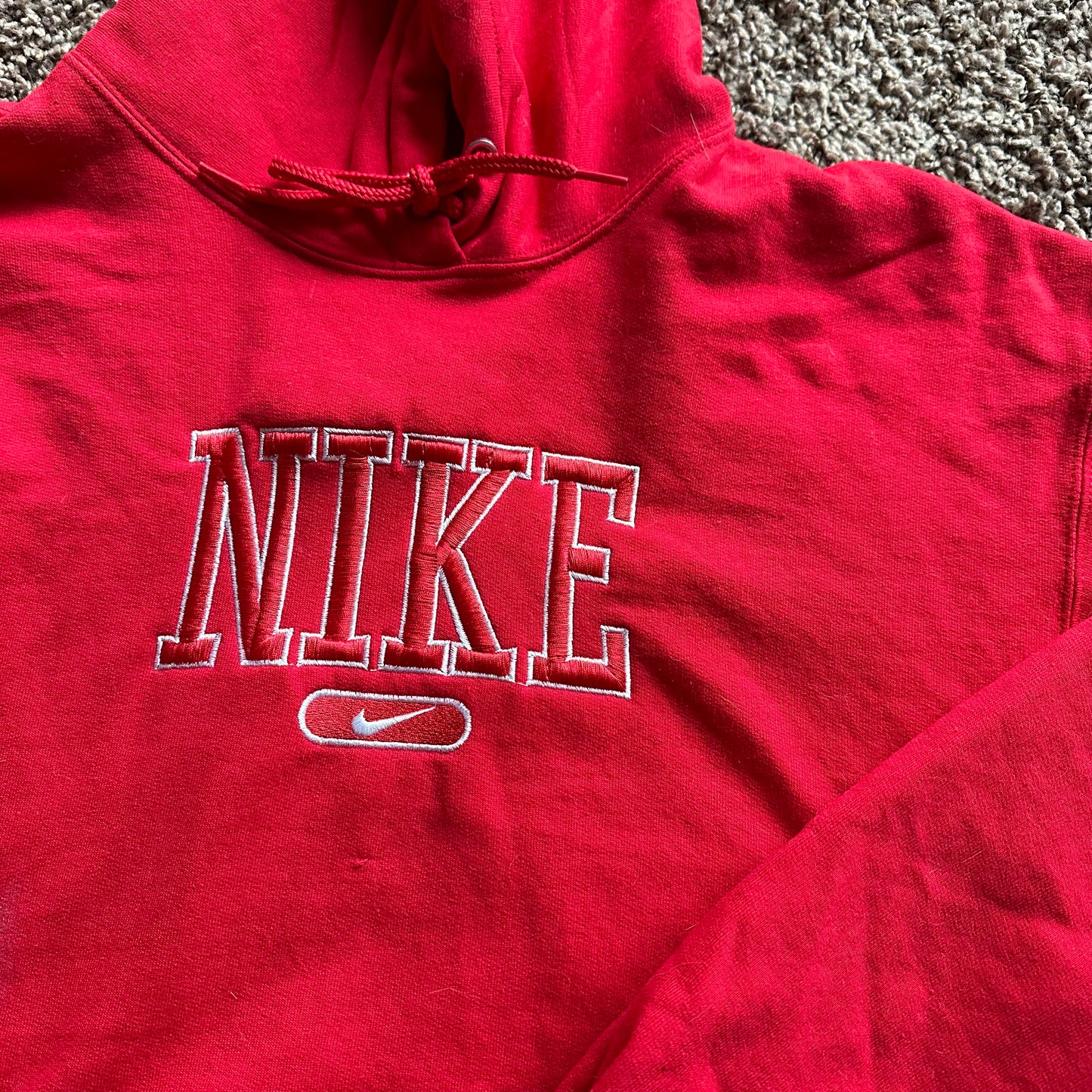 Red Nke Hoodie