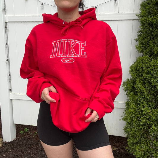 Red Nke Hoodie