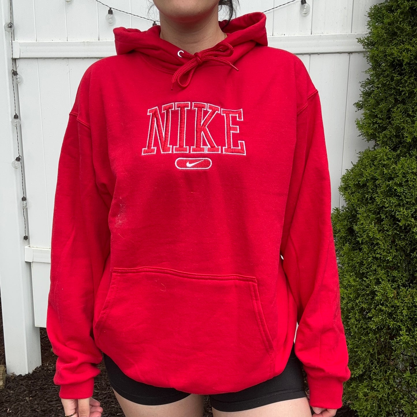 Red Nke Hoodie