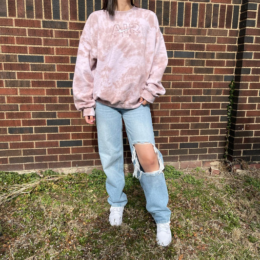 Brown Tie Dye Crewneck