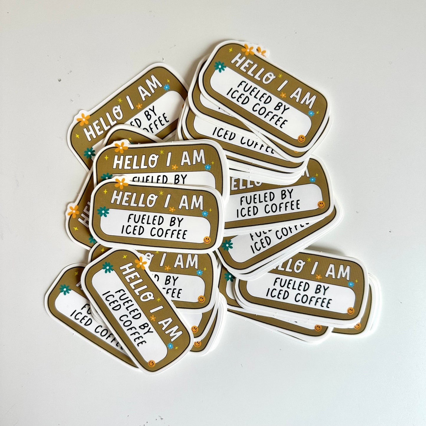 Fueled By Iced Coffee Sticker