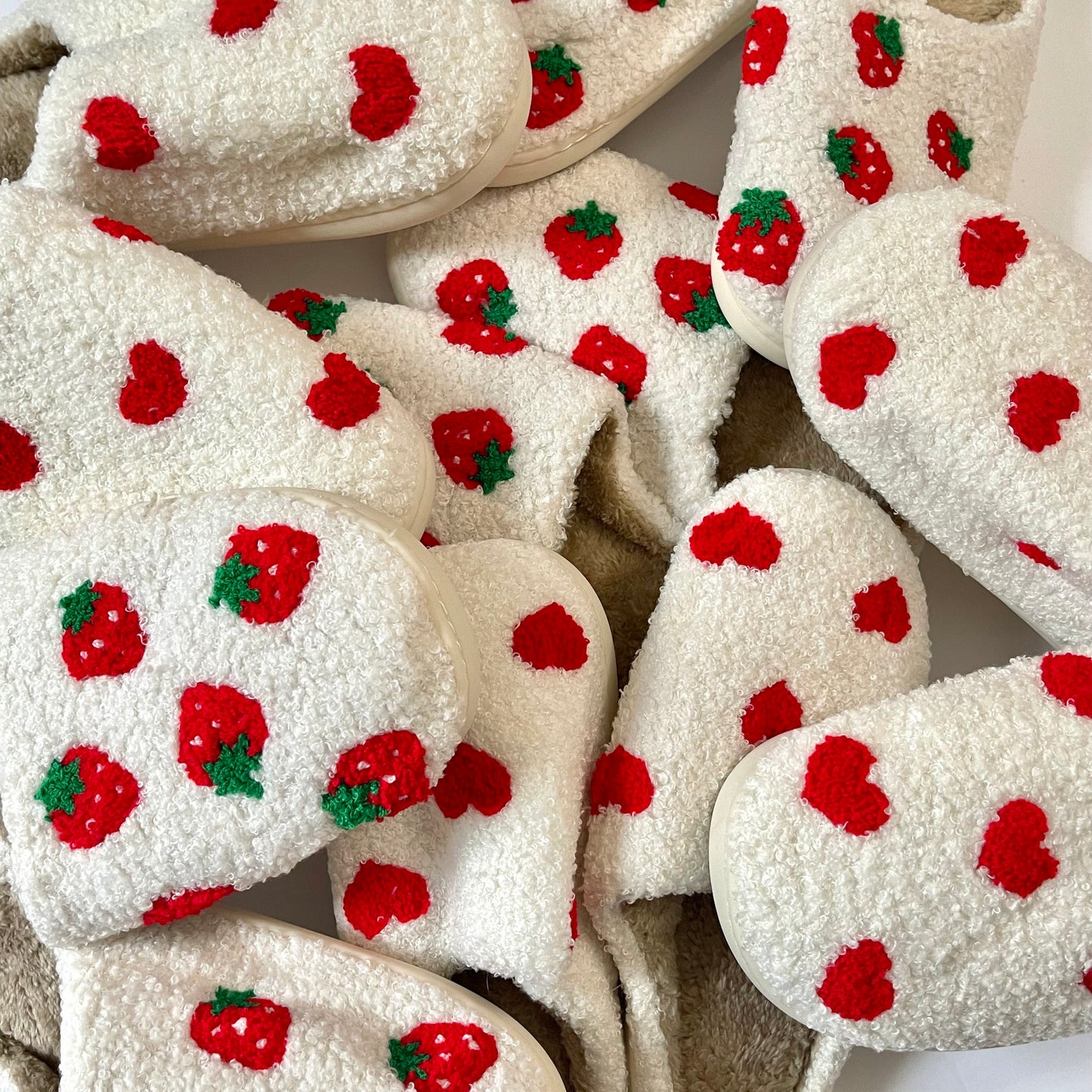 Multi Heart Slippers