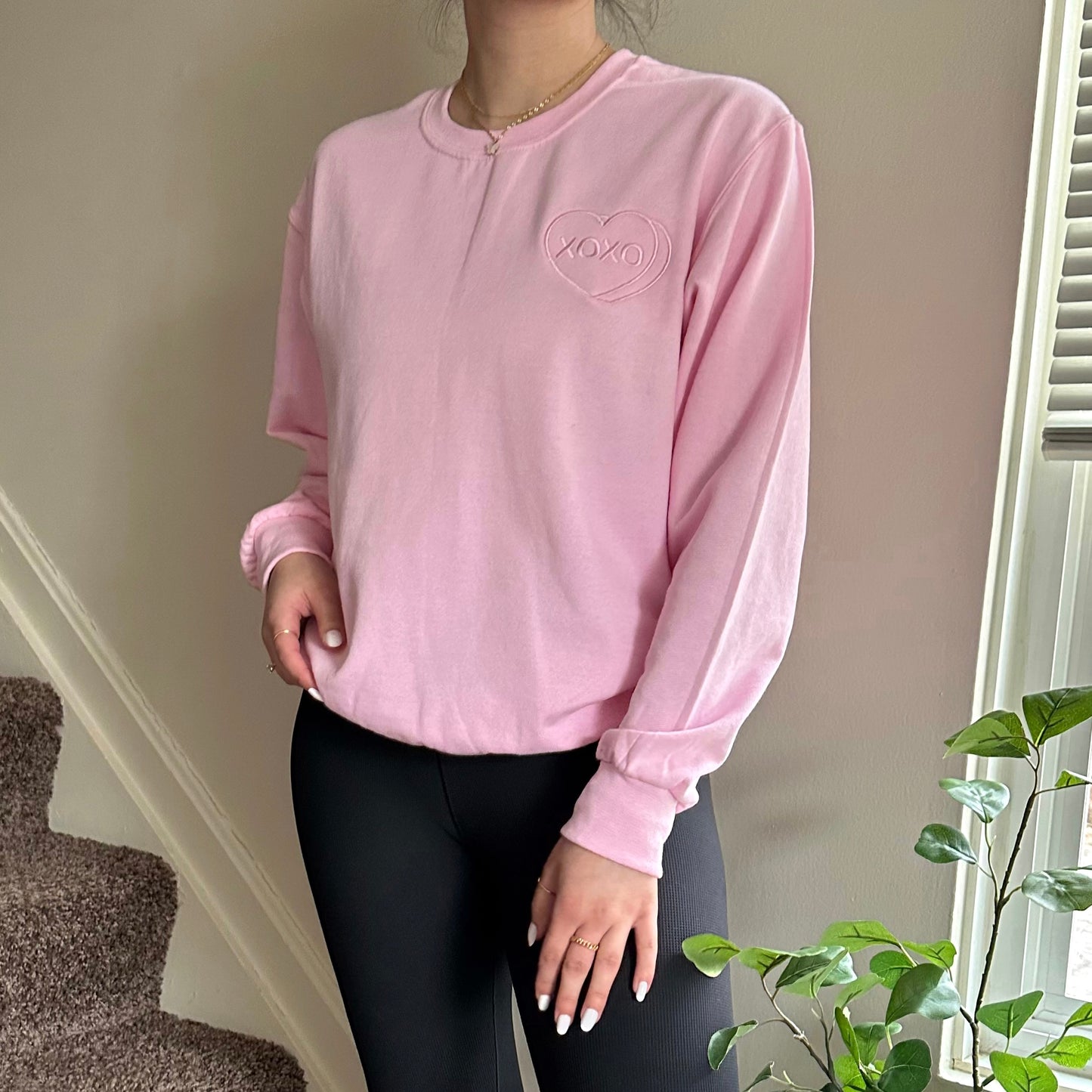 XOXO Embroidered Crewneck