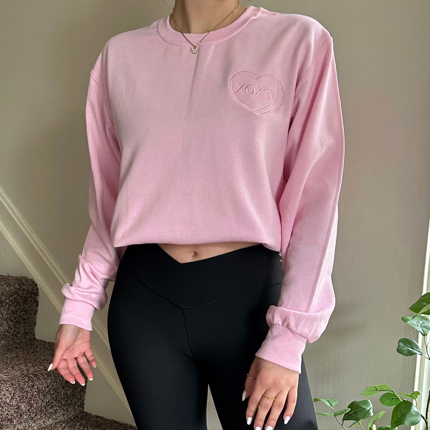 XOXO Embroidered Crewneck