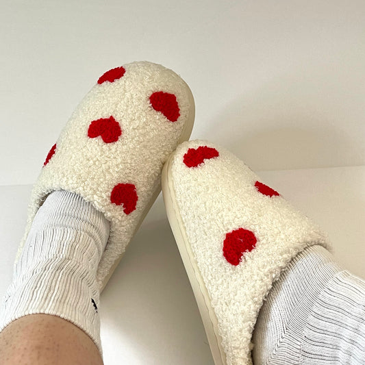 Multi Heart Slippers