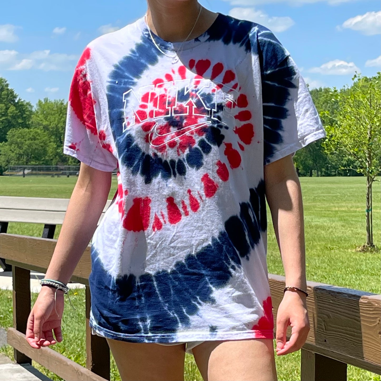 Tie Dye Spell Out T-Shirt