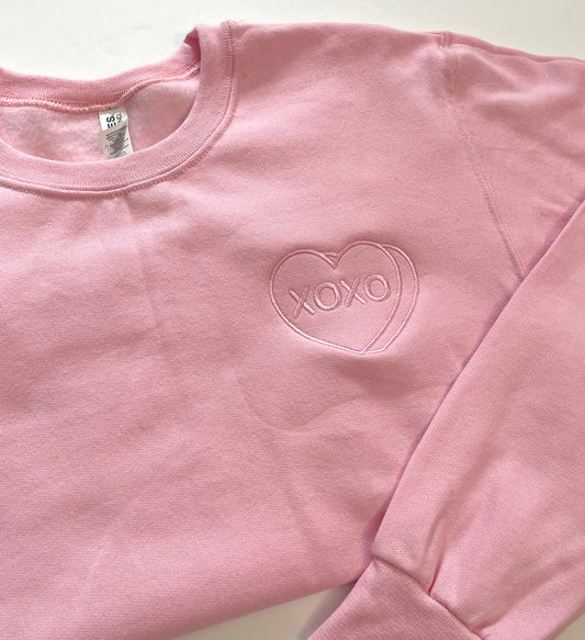 XOXO Embroidered Crewneck