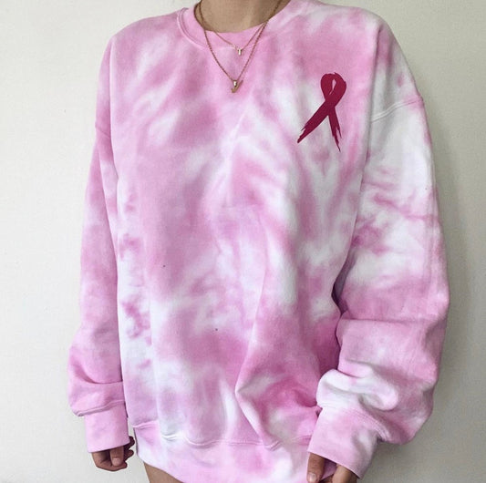 Tie Dye Ribbon Crewneck