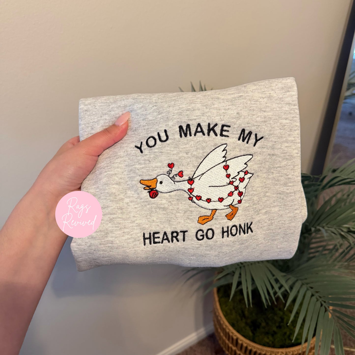 Valentine’s Day Goose Sweatshirt