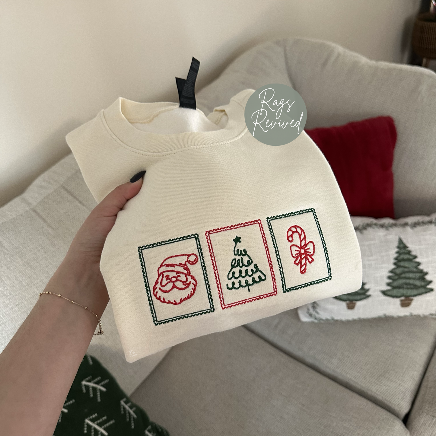 Christmas Stamps Sweatshirt