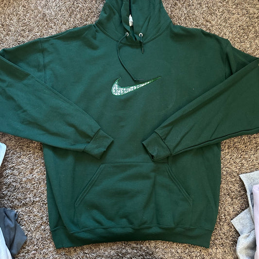 Designer Swoosh Hoodie - Size XL - No Flaws
