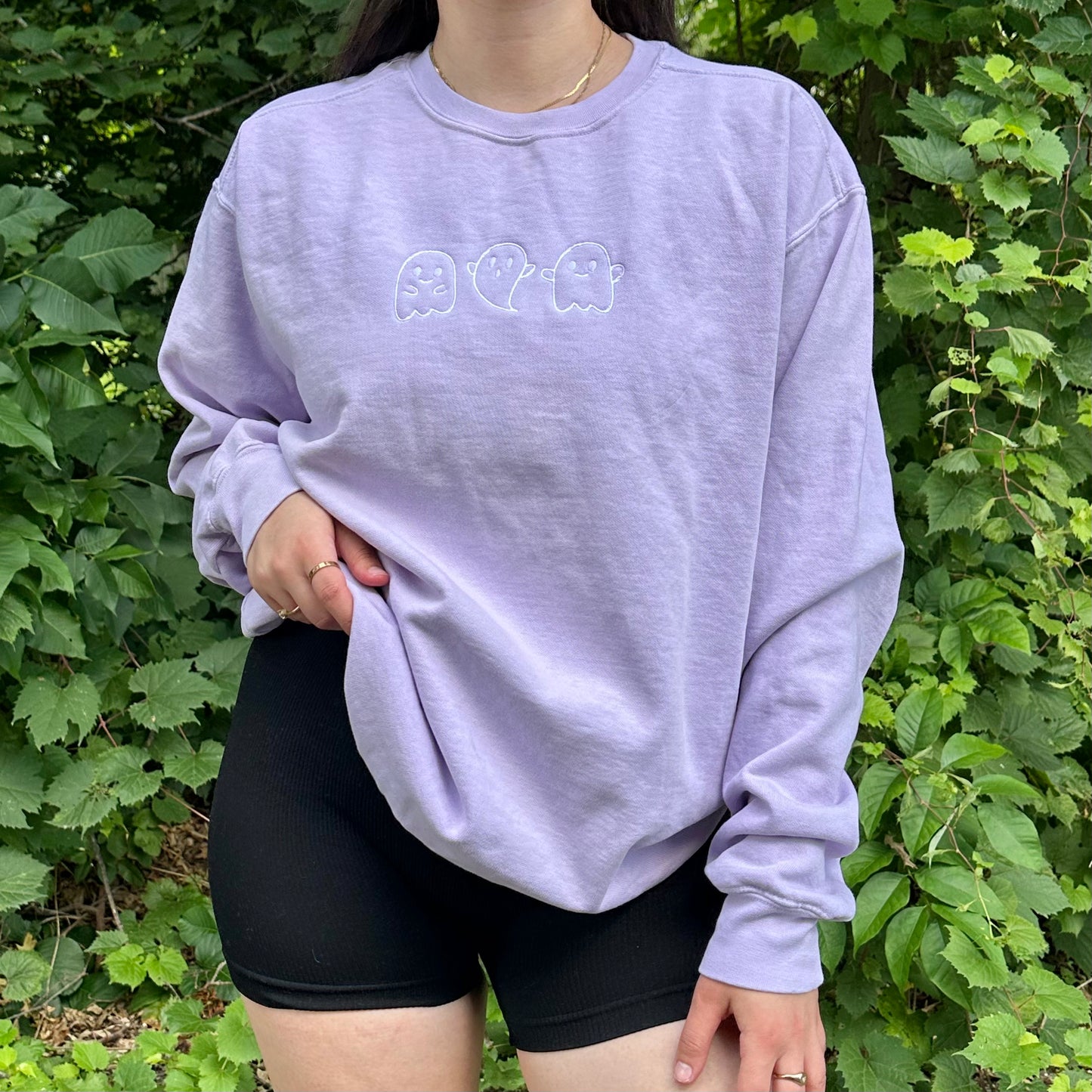 Embroidered Ghosts Crewneck