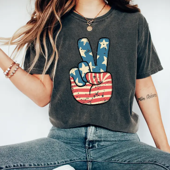 America Peace Sign T-Shirt