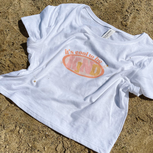 Cool To Be Kind Cropped Tee